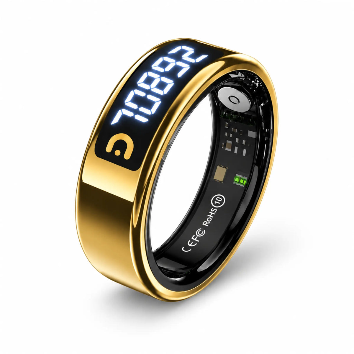 خاتم التسبيح الذكي QB806 Pro - تتبع الصحة، عداد أذكار وتنبيه بمواعيد الصلاة