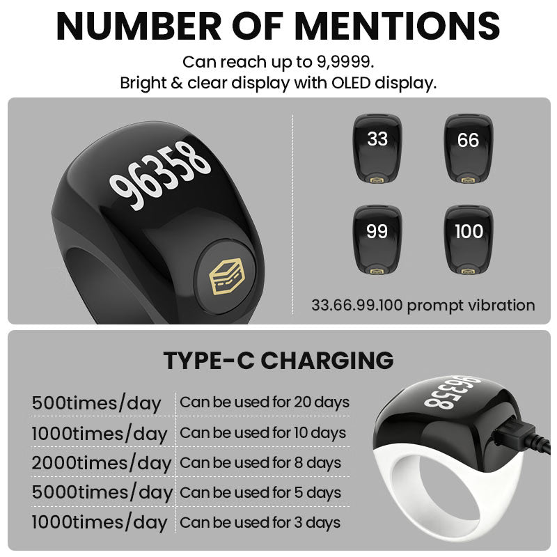 خاتم الذكر تسبيح QB809